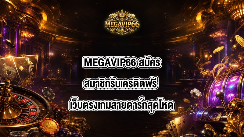 MEGAVIP66 สมัครสมาชิกรับเครดิตฟรี