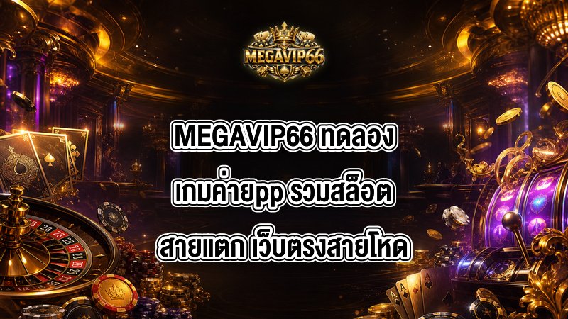 MEGAVIP66 ทดลองเกมค่ายpp