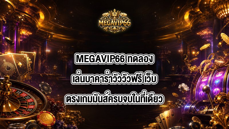 MEGAVIP66 ทดลองเล่นบาคาร่าวัววัวฟรี